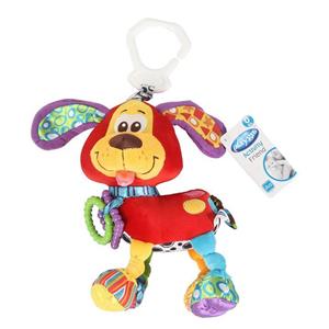 عروسک 10 اینچی گیره دار طرح سگ قرمز پلی گرو playgro عروسک پولیشی پلی گرو مدل سگ قرمز