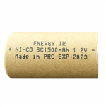 باتری 1.2 ولت 1500 میلی آمپر ساعت انرژی مدل SC1500mah  بسته 3 عددی