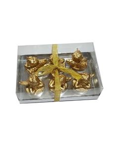 شمع وارمر سی بی ام طرح فرشته طلایی بسته 6 عددی