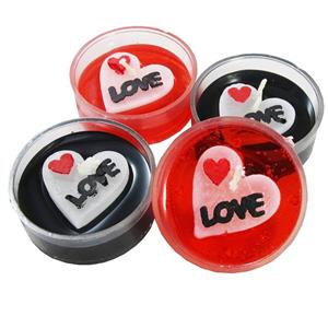 شمع طرح لاو بسته 4 عددی