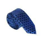 کراوات ابریشمی سرمه ای طرح 6ضلعی patterned silk navy tie