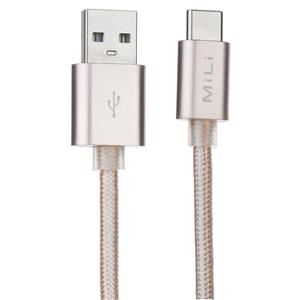 کابل تبدیل USB به USB-C میلی مدل HX-T28 طول 1 متر Mili HX-T28 USB to USB-C Cable 1m