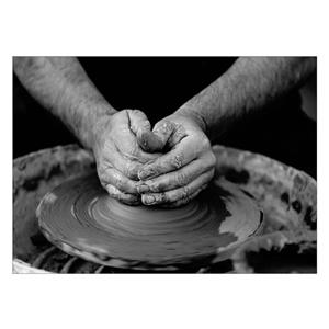 تابلو شاسی ونسونی طرح The Potter سایز 50x70 سانتی متر Wensoni The Potter  Chassis Size 50 x 70 Cm