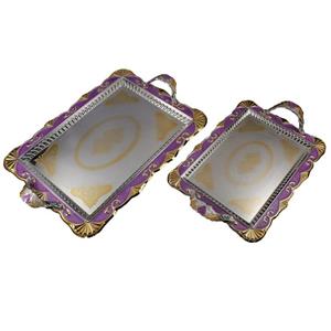 سینی سلوین کد 650  رنگ بنفش بسته 2 عددی