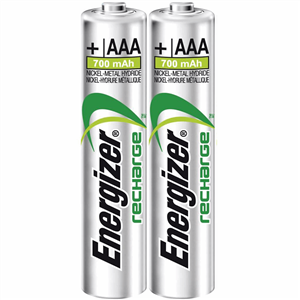 باتری نیم قلمی قابل شارژ انرجایزر مدل Universal بسته 2 عددی Energizer Universal Rechargeable AAA Battery 2pcs