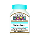 21 St Century Selenium 200 mcg 60 Caps