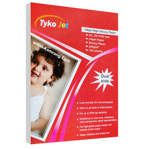 کاغذ های گلاسه تایکوجت سایز A3 وزن 220 گرم 100 برگ