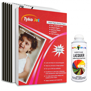  کاغذ فتوگلاسه تایکوجت سایز A4 وزن 220 گرم 100 برگ دوطرفه