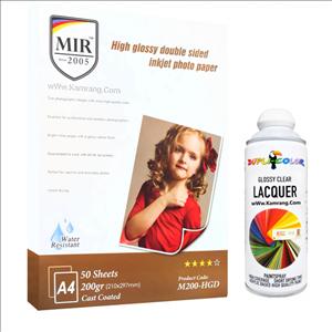  کاغذ فتوگلاسه میر سایز A4 وزن 200 گرم 50 برگ دوطرفه