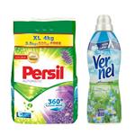 Persil Lavender Washing Mashine Powder And Vernel Fresh Morning Fabric Softener Pack