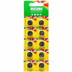 Motoma LR44 A76 AG13 Battery Pack Of 10