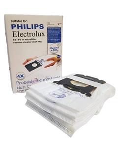 کیسه جاروبرقی مناسب برای فیلیپس الکترولوکس و آاگ Philips S-Bag Classic Vacuum Cleaner Bags Pack of 4 