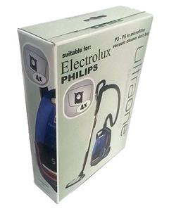 کیسه جاروبرقی مناسب برای فیلیپس الکترولوکس و آاگ Philips S-Bag Classic Vacuum Cleaner Bags Pack of 4 