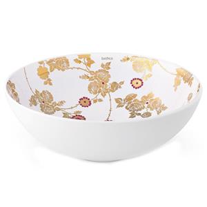 کاسه روشویی بت کو مدل Swarovski Goldenpink bathco Washbasin 