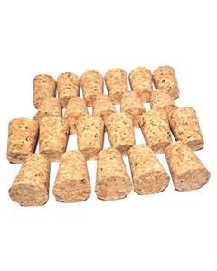 درب بطری چوب پنبه مدل 18-24 - بسته 20 عددی cork stoppers natural size 24-18 mm