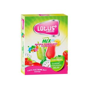 کاندوم میکس Mix لوتوس بسته 3 عددی 