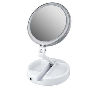 آینه آرایشی مدل چراغ دار با بزرگ نمایی Foldaway Mirror