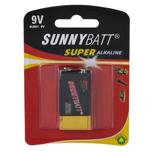 باتری کتابی سانی بت مدل Super Alkaline Sunny Batt 9V Battery 