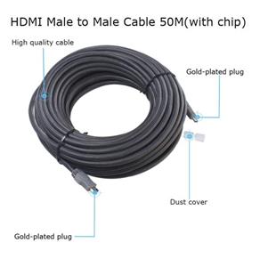 کابل HDMI دی تک مدل اچ 016 به طول 50 متر DTECH DT-H016 40M HDMI CABLE WITH CHIP