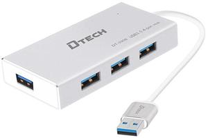 هاب یو اس بی 4 پورت دی تک مدل DT-3308 Dtech DT-3308 Hub 4 Port USB 3.0  with 25m Cable