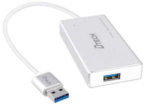 هاب یو اس بی 4 پورت دی تک مدل DT-3308 Dtech DT-3308 Hub 4 Port USB 3.0  with 25m Cable