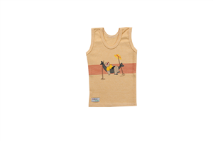 رکابی برگ سبز مدل خرس و تاب