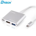 Dtech DT-T0022 Type-c to 4k HDMI+USB3.0+PD Converter