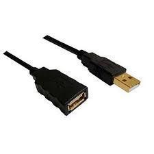 کابل افزایش طول USB 2.0 با زغال نویز گیر بدون پک 1.5 متر فرانت