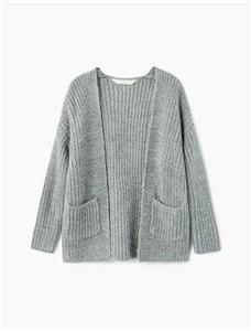 ژاکت بافتنی جلو باز دخترانه Girls Knitted Open Front Cardigan 