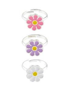 انگشتر ساده دخترانه بسته 3 عددی Girls Simple Ring Pack of 