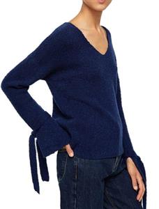 پلیور یقه هفت زنانه   Women V-Neck Sweater