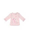 تی شرت نخی ساده نوزادی دخترانه  Baby Girls Cotton Plain T-Shirt