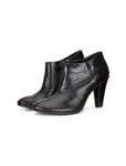 نیم بوت چرم پاشنه بلند زنانه Shape 75 Round Elegant Women Leather High Heel Ankle Boots Shape 75 Round Elegant