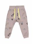 شلوار نخی طرح دار نوزادی پسرانه Baby Cotton Patterned Pants 