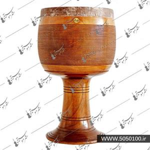 تنبک پلاک طلایی چوب گردو پژمان حدادی 2266-تمبک