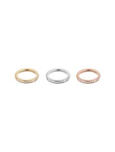 انگشتر استیل ساده زنانه بسته 3 عددی Women Steel Simple Ring Pack of 3