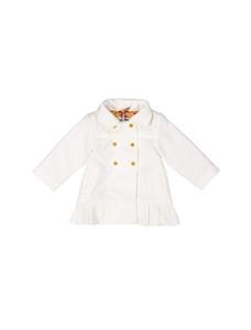 پالتو نخی یقه برگردان نوزادی دخترانه Baby Girls Cotton Turnover Collar Coat