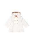 پالتو نخی یقه برگردان نوزادی دخترانه Baby Girls Cotton Turnover Collar Coat