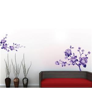 استیکر دیواری سالسو طرح Volet Blossom 