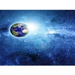 تابلو شاسی آکو طرح زمین و کهکشان f43 سایز 20x28 سانتی متر