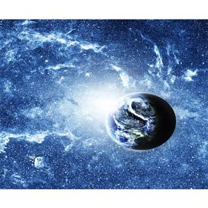 تابلو شاسی آکو طرح زمین و کهکشان f49 سایز 20x28 سانتی متر 