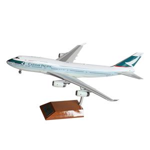 ماکت هواپیمای بوئینگ 747 مدل کاتای پسیفیک  1/200 Boeing 747 aircraft scale  Cathay Pacific airline 1/200 brand Fox  metal with stand