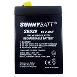 SunnyBatt SB628 6V 2.8Ah Battery