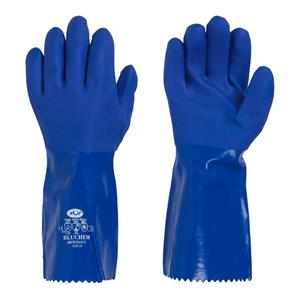 دستکش ایمنی ضد اسید ماتریکس مدل Bluchem Matrix Bluchem Anti-acid Safety Gloves
