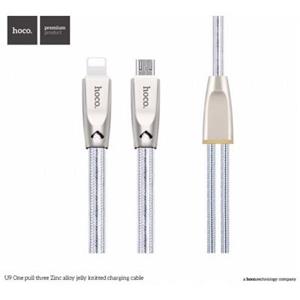 کابل تبدیل USB به لایتنینگ هوکو مدل U9 Zinc Alloy Jelly Knitted طول 1.2 متر