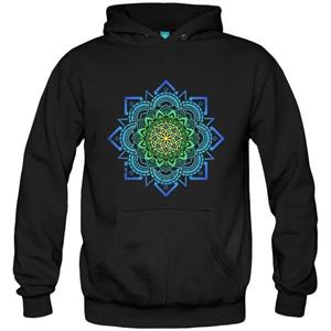 سویشرت هودی Vintage Lotus Flower Mandala Colors