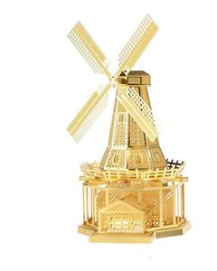 پازل سه بعدی فلزی مدل آسیاب بادی Windmil 3d metal puzzle