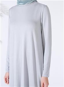 tunik زنانه طوسی ساده   Everyday Basic 373950 