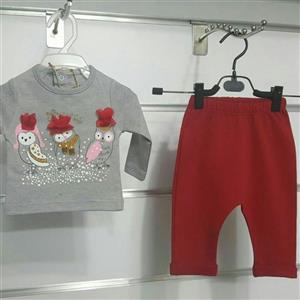 بلوز و شلوار جغد گلدار رابو