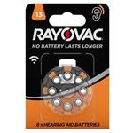 باتری سمعک ریوواک شماره 13 RAYOVAC بسته 8 عددی